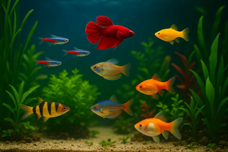 convivenza specie acquario