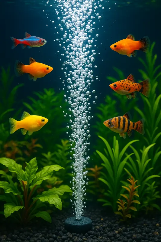 ossigenazione acquario