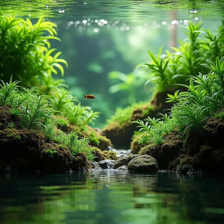 acquario e piante