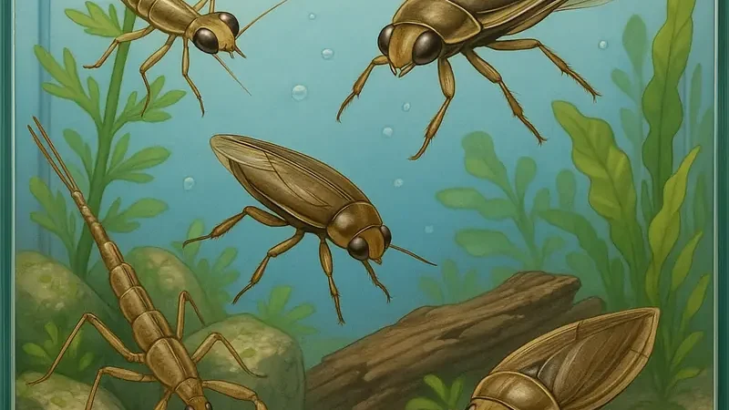Insetti acquatici in acquario: piccoli ospiti da osservare e conoscere