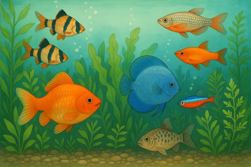 convivenza specie acquario