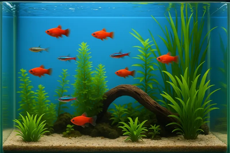 acquario senza alghe