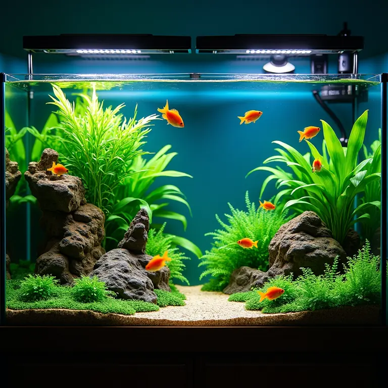acquario illuminazione