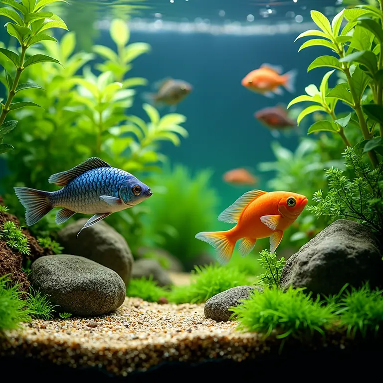 pesci e piante acquario